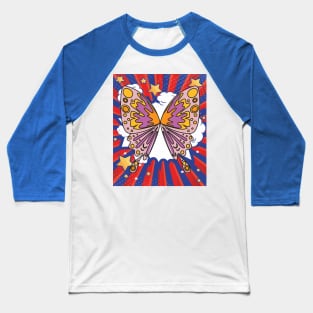 Beautiful Colorful Butterflies Baseball T-Shirt